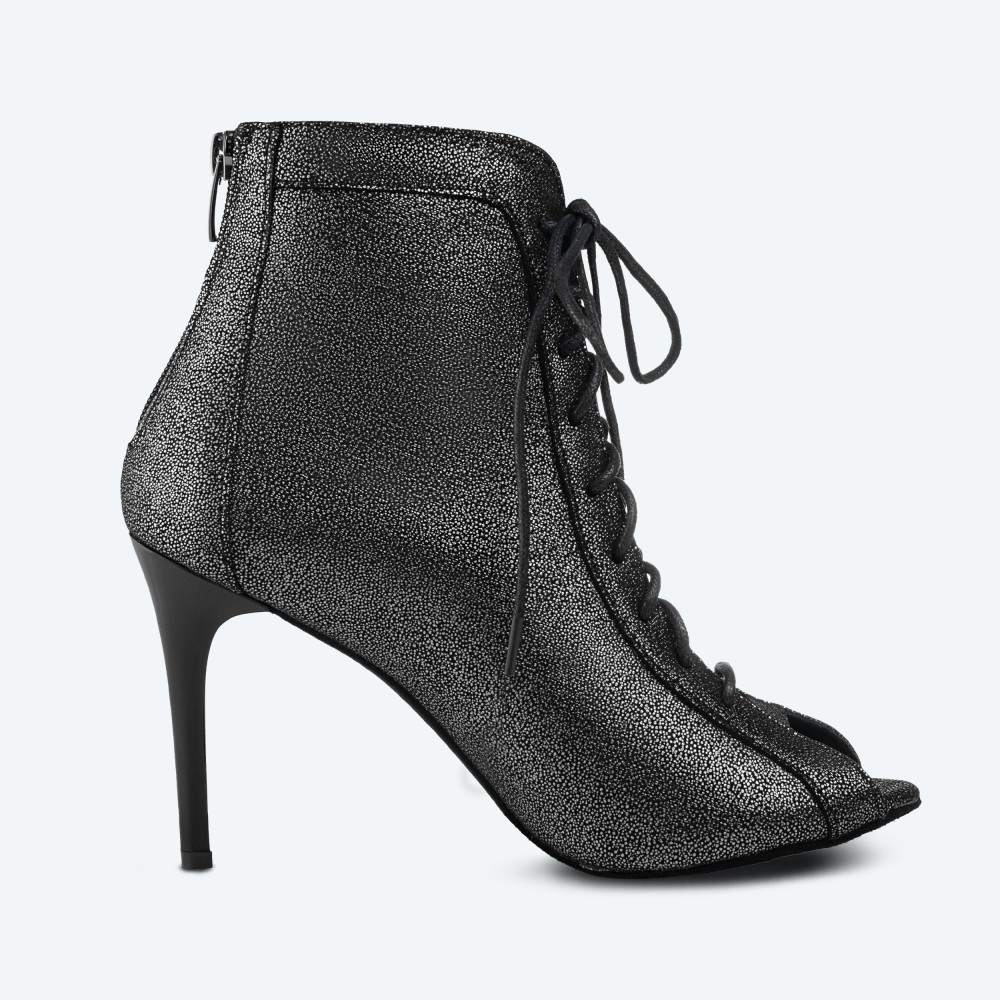 New York – Leather High Heel Booties (heel 9 cm) - 5